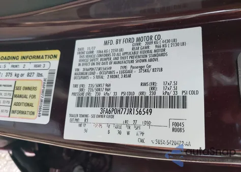 2018 Ford Fusion Se from USA, damaged, VIN 3FA6P0H77JR156549